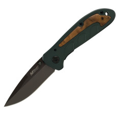 M-Tech Wood Inlaid Stainless Steel Knife (7.75-Inch)